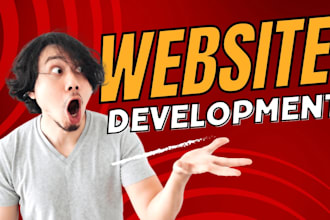 do website development as full stack web developer, front end, backend developer