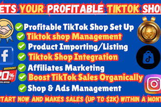 be your tiktok shop ads manager , tiktok shop setup , tiktok promotion