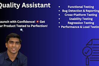 do software , app and website testing or quality assurance