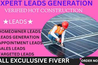 generate call back fresh hot solar leads, solar appointment leads for homeowners