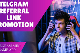 telegram promotion, referral link promotion get 10m telegram mini game app users