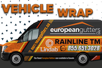 do eye catching van wrap, car wrap, truck wrap, and any vehicle wrap design