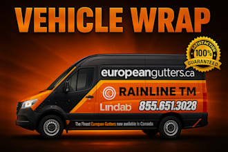 do eye catching van wrap, car wrap, truck wrap, and any vehicle wrap design