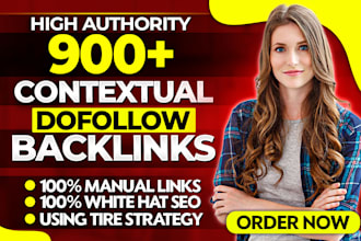 create SEO backlinks high da authority dofollow contextual link building