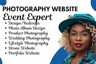 photography website, wedding website, wedding album design, product photography