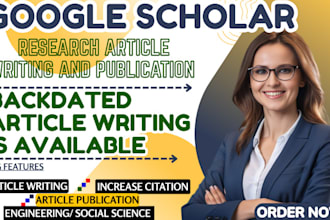 backdate, write and publish research article in google scholar indexed journal