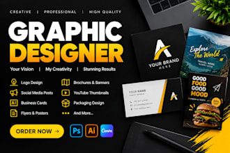 do graphic designing of any type