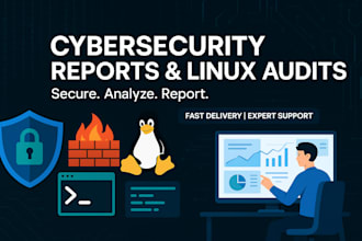 write expert cybersecurity reports and linux audits