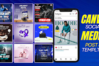 design and recreate high quality social media posts,flyers,posters in 8 hours