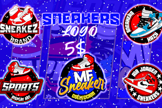 design custom sneaker, shoes and footwear logo  for your business
