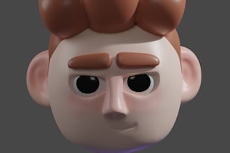 create 3d character in low poly, high poly and hard surface modeling