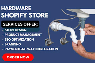 design hardware shopify store online store plumbing website