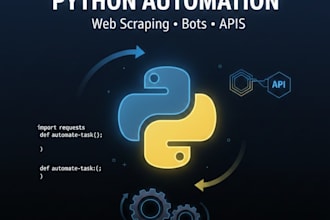 do python automation, web scraping, bots and API development