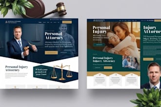 personal injury website attorney landing page personal injury attorney website