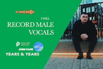be your male singer and songwriter