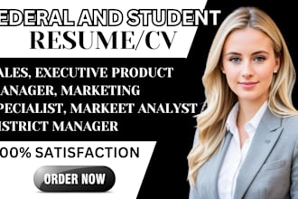 provide federal resume executive CV writing, sales tech, federal usajob cv, IT