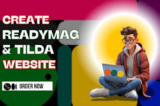do 24 hours readymag tilda squarespace wordpress wix landing page website design