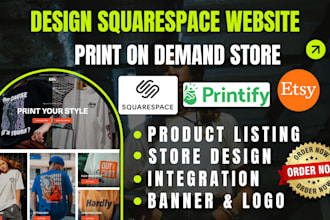squarespace printify printiful gelato store squarespace booking SEO website