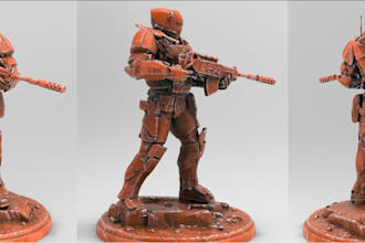 design tabletop 3d interactive,figures for 3d print,stl zbrush miniatures sculpt