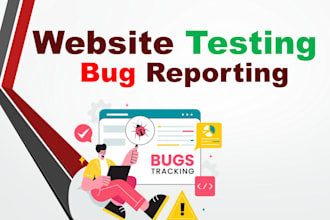 test your website thoroughly for bugs, functionality, user experience