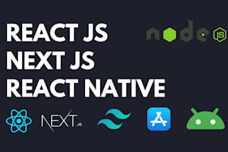 build react js next js website with tailwind css