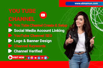 you tube channel create, setup and video SEO