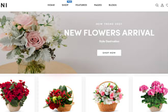 design profitable flower shopify flower website flower store florist website