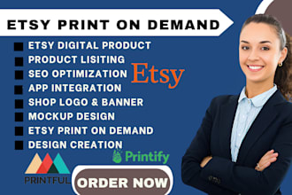 etsy digital products etsy tshirt design printify print on demand store etsy seo