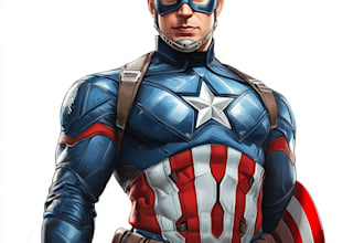 create superhero portrait or fantasy character