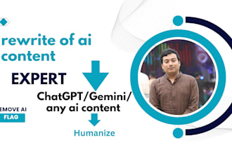 rewrite ai content into natural, human writing
