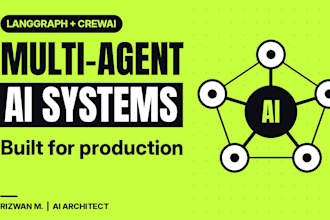 build multi agent ai systems and ai agents with langgraph and crewai