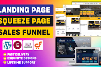 build modern wordpress landing page, squeeze page, sales page, or sales funnel