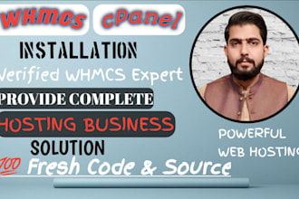 setup whmcs or whm cpanel, web hosting reseller business