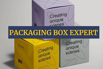 design packaging box label mailer box design product 3d mockup model bottle