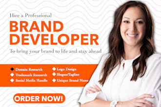 create a compelling business name, slogan, logo, and website
