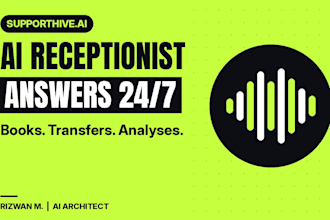 build an ai receptionist and ai voice agent that answers and books calls
