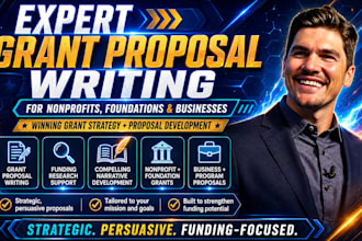 research and write persuasive grant proposal, apply for grant, funding, 501c3