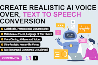 create a realistic human like ai voiceover using eleven labs