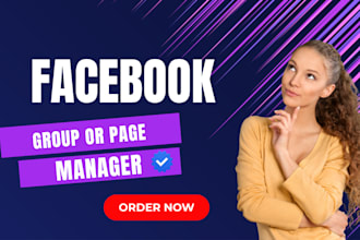 be your facebook group or page manager