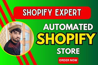 setup profitable shopify website or shopify store design