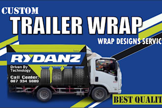 create modern custom vehicle,racing car,pickups, truck,trailer,box truck,3d wrap