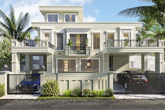 design exterior 3d house model and realistic renders