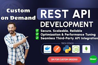develop custom rest API using nodejs, express, mongodb, fastapi