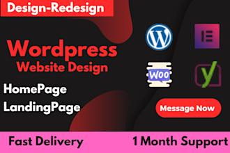 design, redesign, clone, revamp wordpress homepage