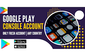 create google play console developer account for your apps