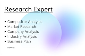 do market research, market study, product research, competitor analysis