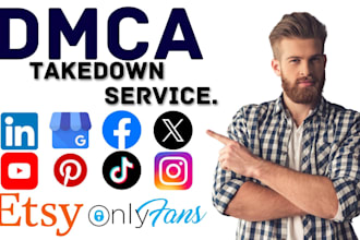 remove harassing defaming,leaked,old content,photos,video and posts under dmca