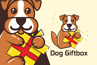 create a custom cute cartoon animal pet mascot logo design