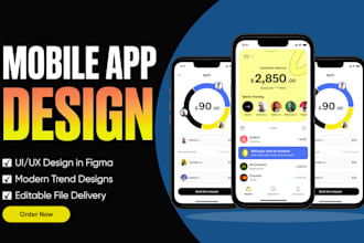 design mobile app uiux design, app UI, mobile app design by figma