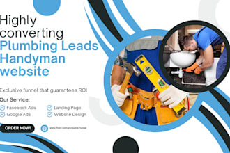 generate plumbing leads water restoration leads hvac leads handyman lead funnel